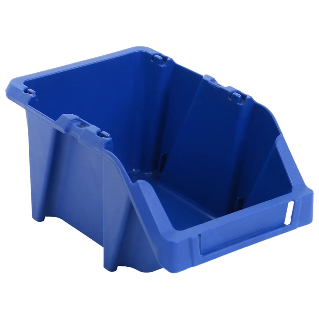 vidaXL Opbergbakken stapelbaar 103x165x76 mm blauw 250 st