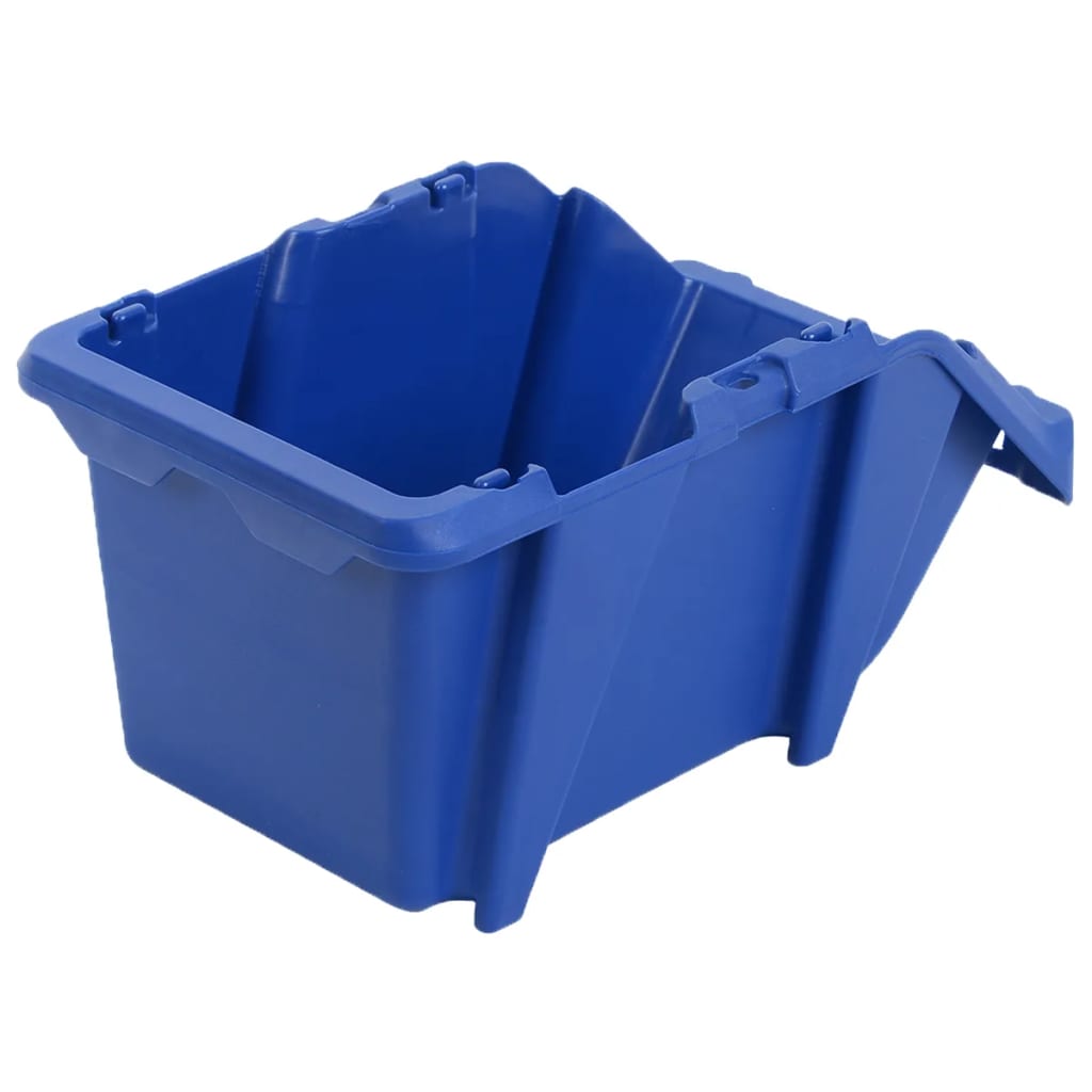 vidaXL Opbergbakken stapelbaar 103x165x76 mm blauw 250 st