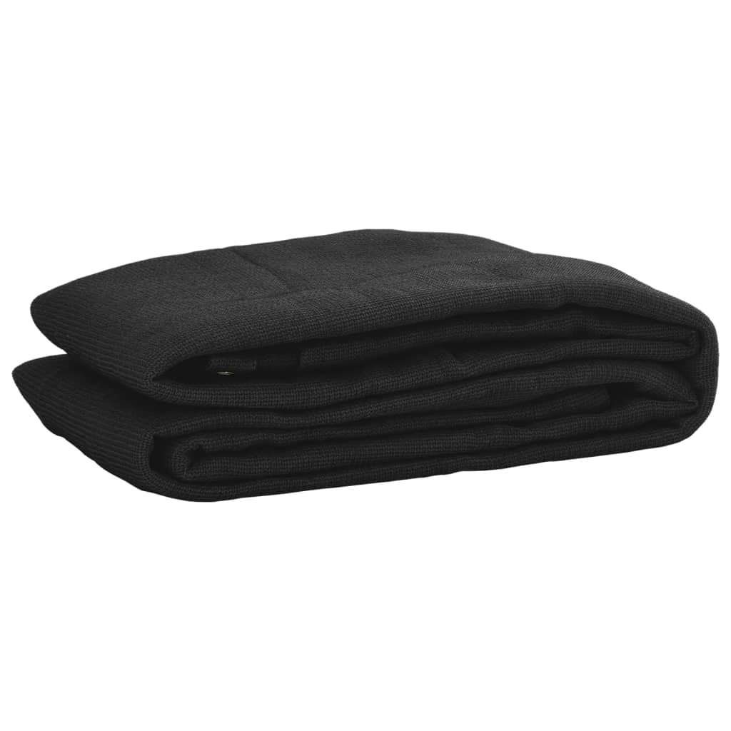 vidaXL Aanhangwagennet 2x3 m HDPE zwart - Aashly