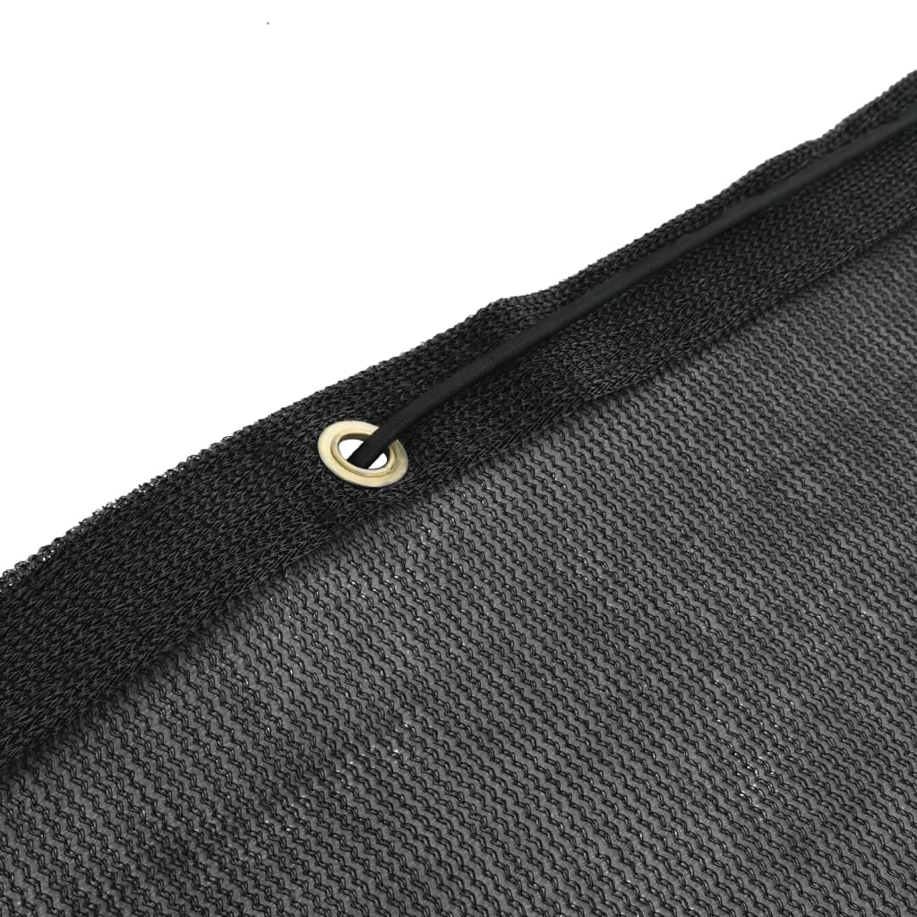 vidaXL Aanhangwagennet 2x3 m HDPE zwart - Aashly