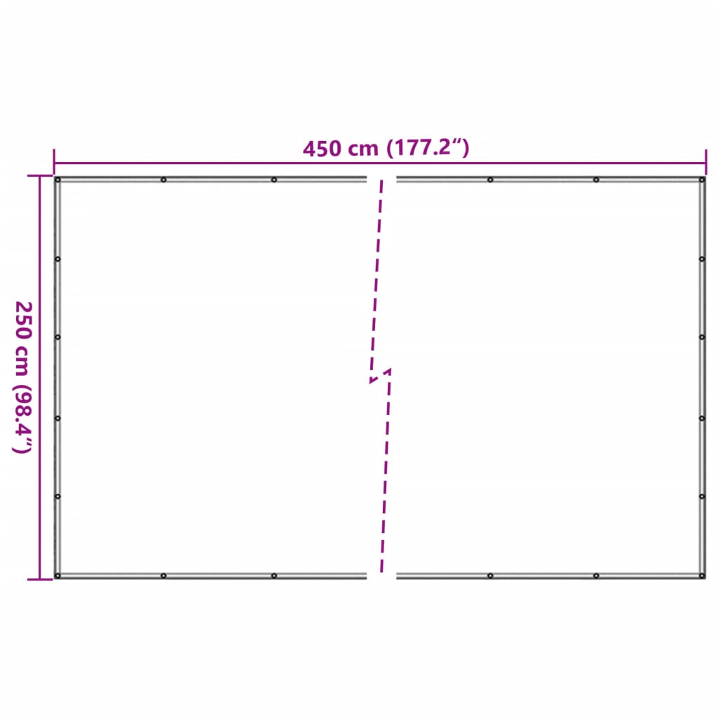 vidaXL Aanhangwagennet 2x3 m HDPE zwart - Aashly