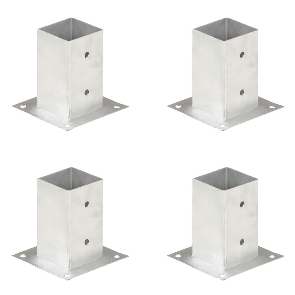 vidaXL Paalankers 4 st 101 mm gegalvaniseerd metaal