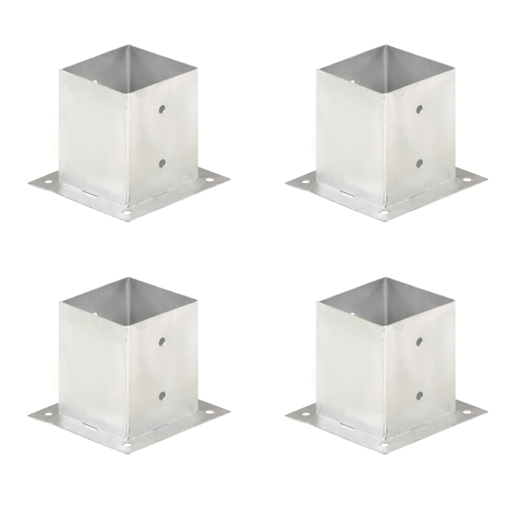 vidaXL Paalankers 4 st 101 mm gegalvaniseerd metaal
