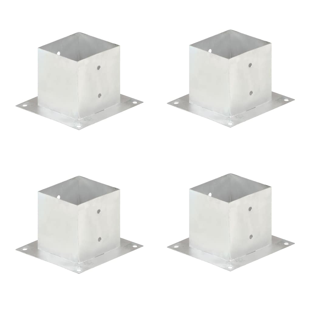 vidaXL Paalankers 4 st 101 mm gegalvaniseerd metaal