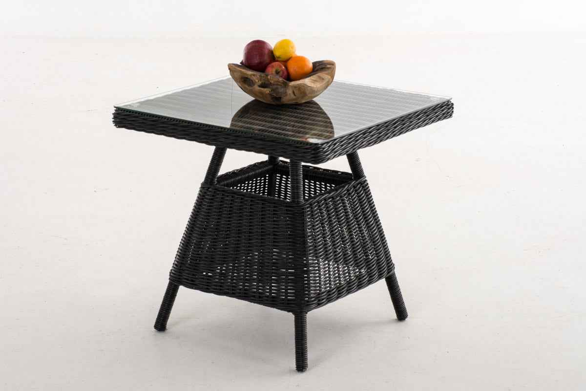 Tafel Santa Lucia 70 x 70 cm zwart schwarz