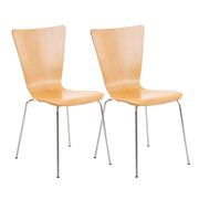 2x bezoekersstoelen Aaron natura natura