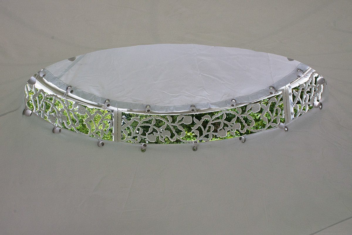 Dak voor luxepaviljoen Romantik wit,Ø 350 cm weiß