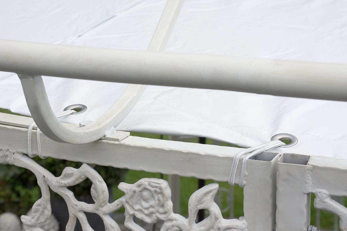 Dak voor luxepaviljoen Romantik wit,Ø 350 cm weiß