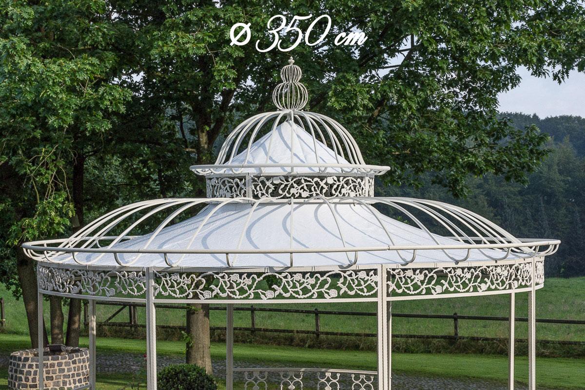 Dak voor luxepaviljoen Romantik wit,Ø 350 cm weiß