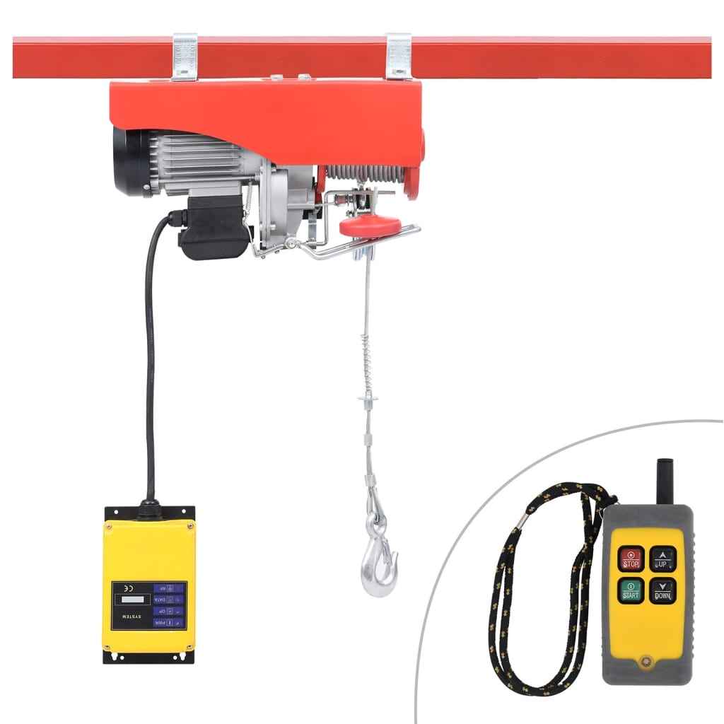 vidaXL Lier elektrisch draadloos afstandsbediening 1000 W 300/600 kg