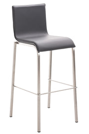 Barkruk Avola Leer Flat E78 grijs grau