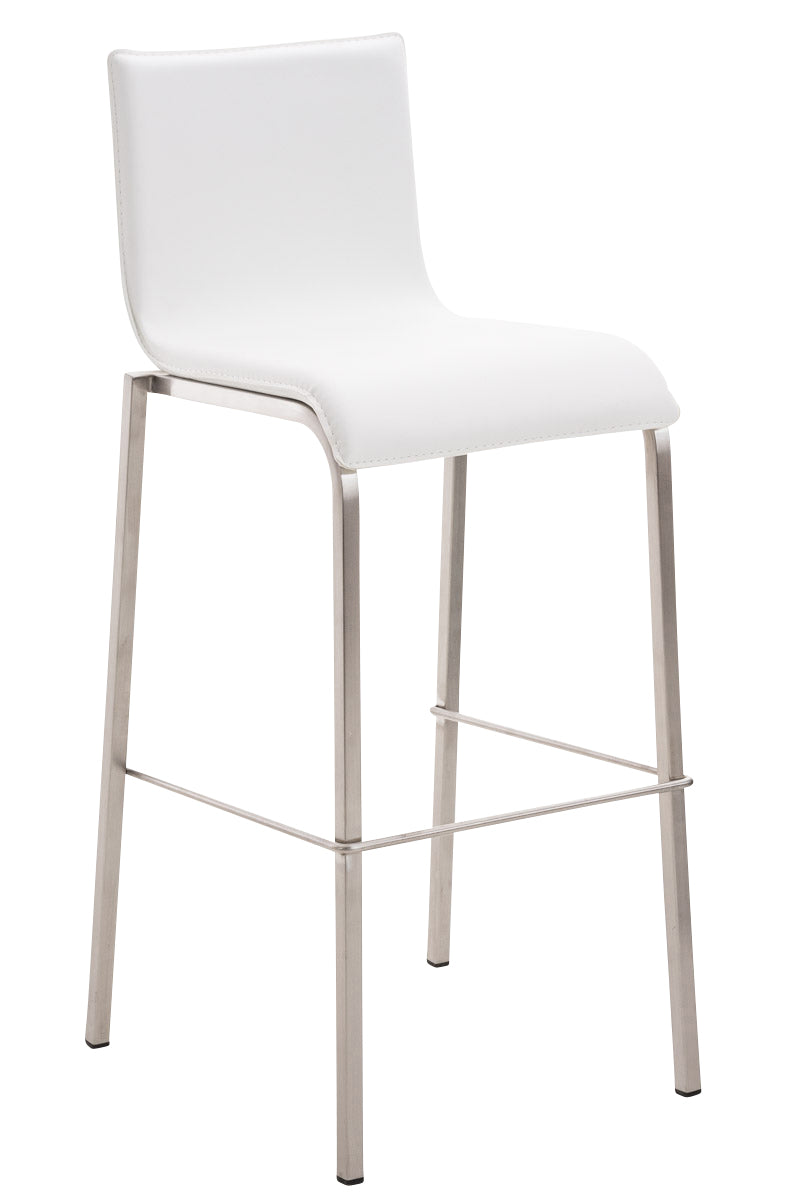Barkruk Avola Leer Flat E78 wit weiß