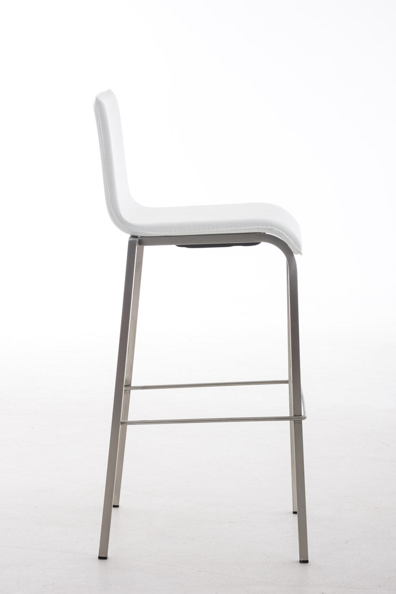 Barkruk Avola Leer Flat E78 wit weiß