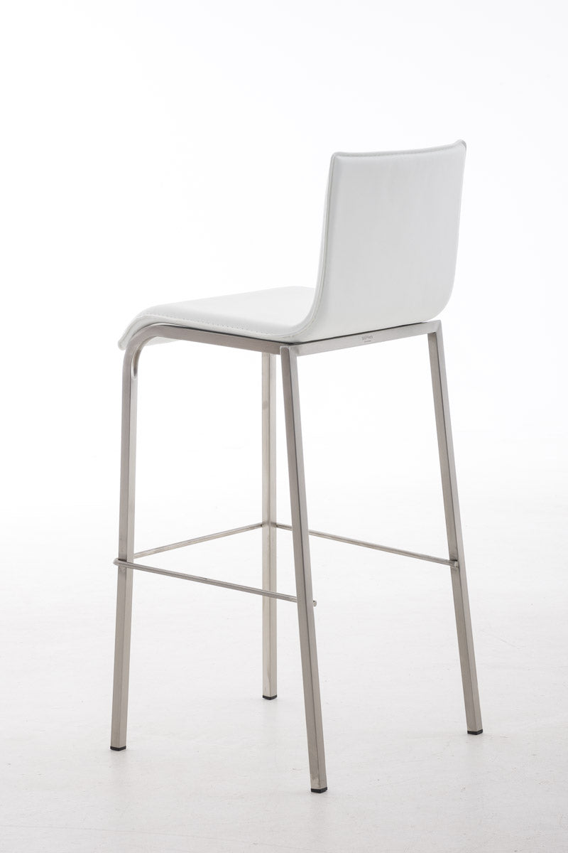 Barkruk Avola Leer Flat E78 wit weiß