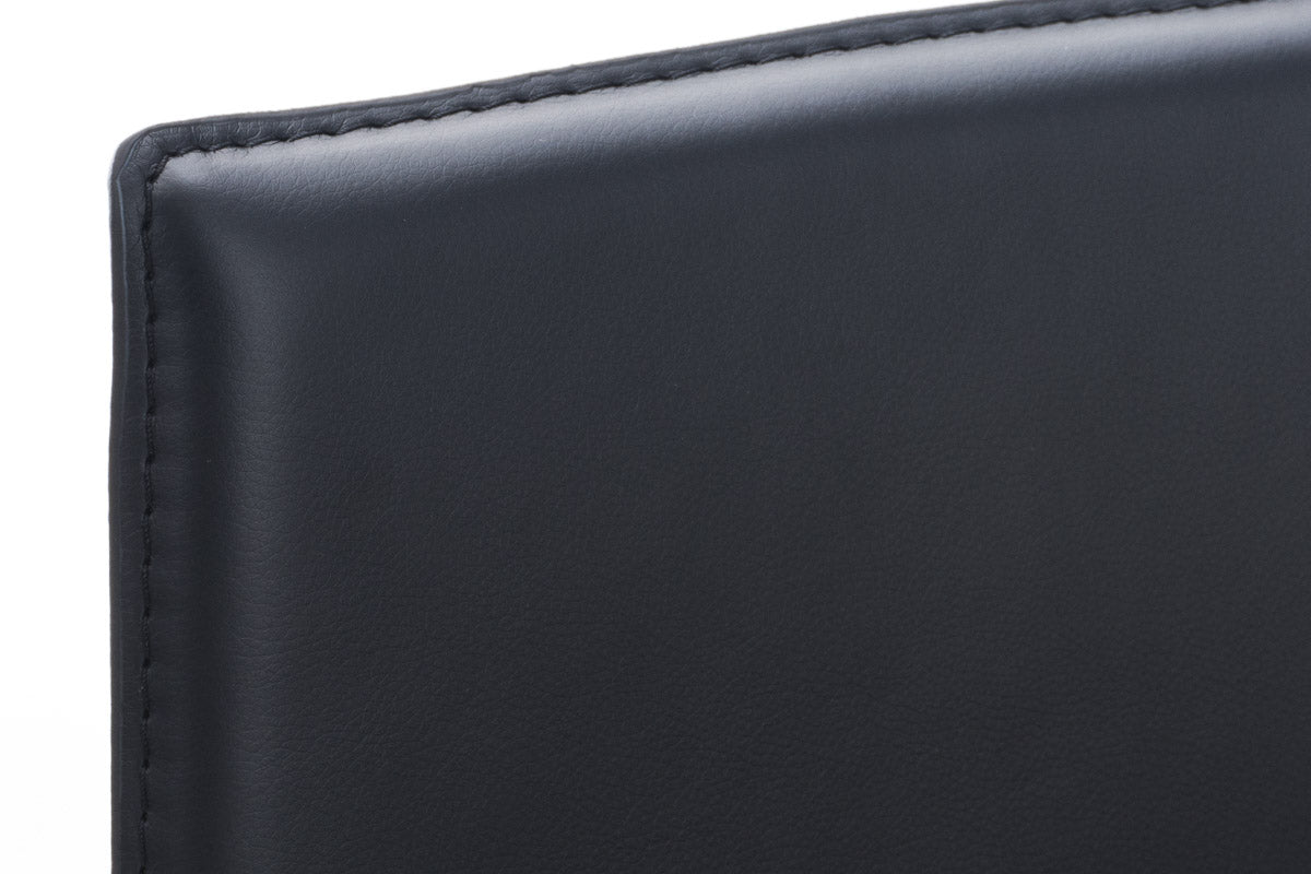 Barkruk Avola Leer Flat B78 zwart schwarz