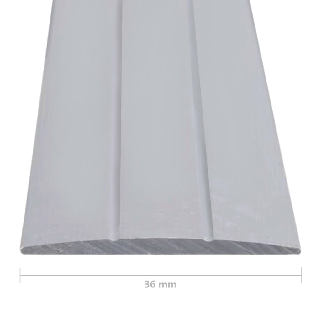 vidaXL Vloerprofielen 5 st 134 cm aluminium zilverkleurig