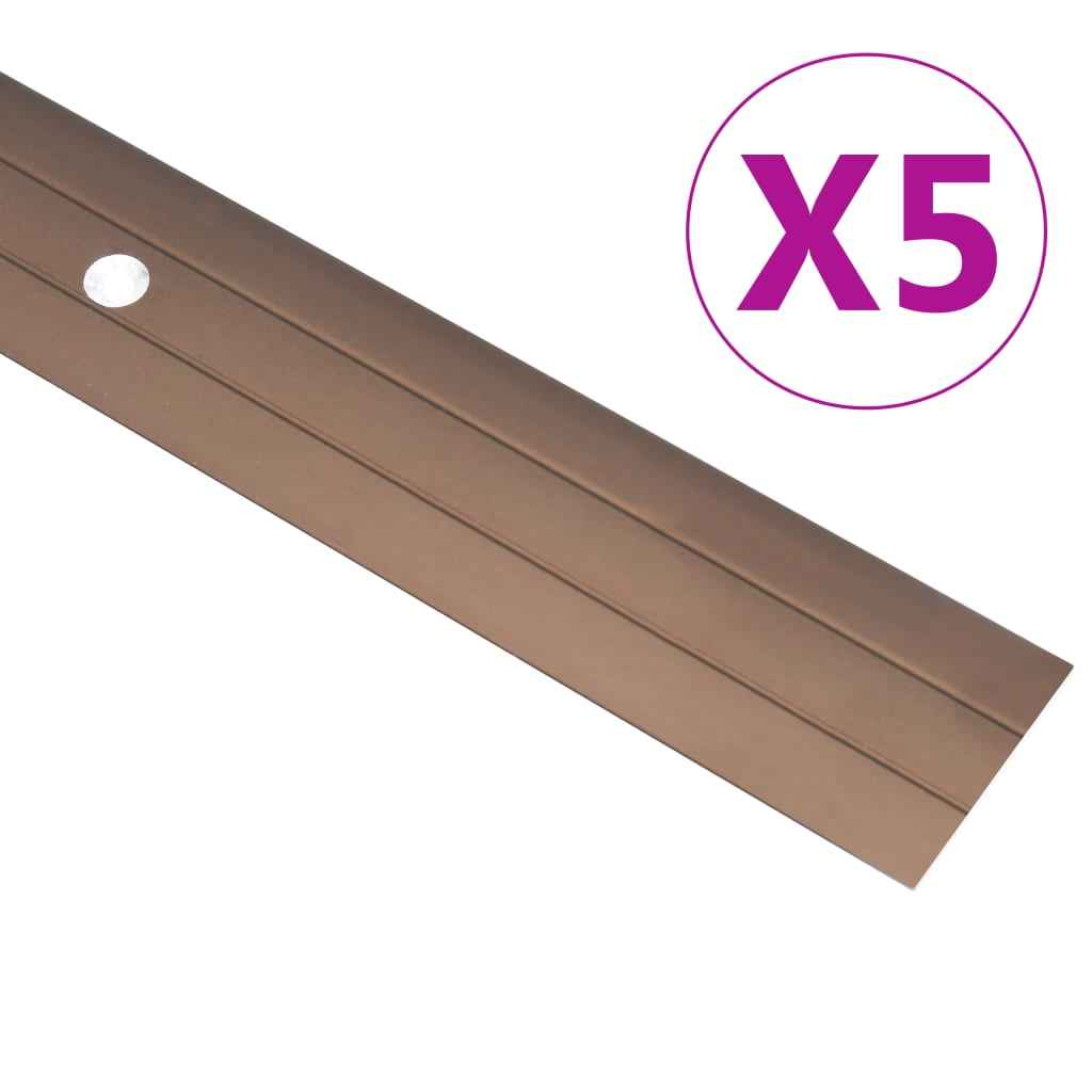 vidaXL Vloerprofielen 5 st 134 cm aluminium zilverkleurig