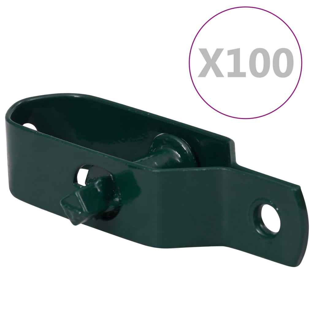 vidaXL Draadspanners 50 st 90 mm staal groen