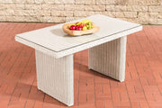 Rotan Eettafel La Gomera parelwit,140 cm perlweiß