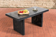 Rotan Eettafel La Gomera zwart,160 cm schwarz