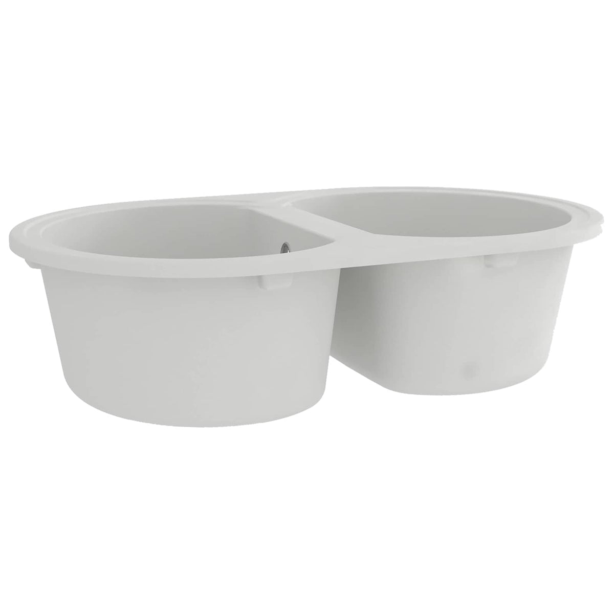 vidaXL Keukenwasbak Wit 78 x 47 x 20.5 cm Graniet