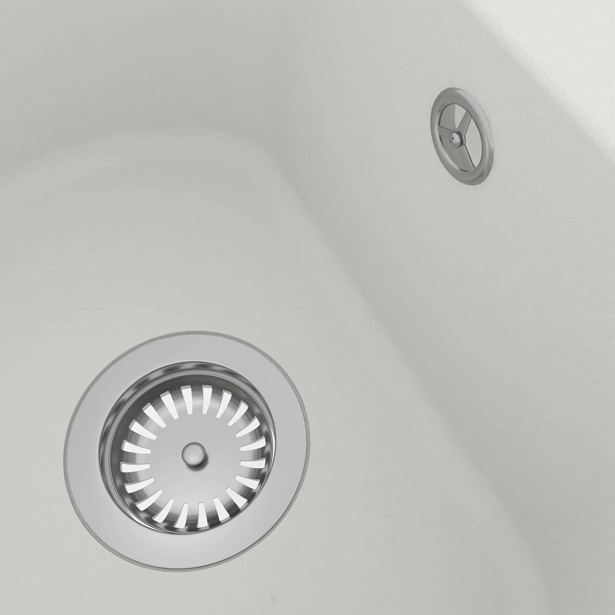 vidaXL Keukenwasbak Wit 78 x 47 x 20.5 cm Graniet