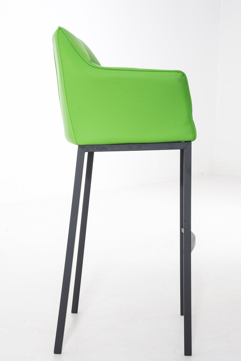 Barkruk Damaso Kunstleer groen,zwart grün