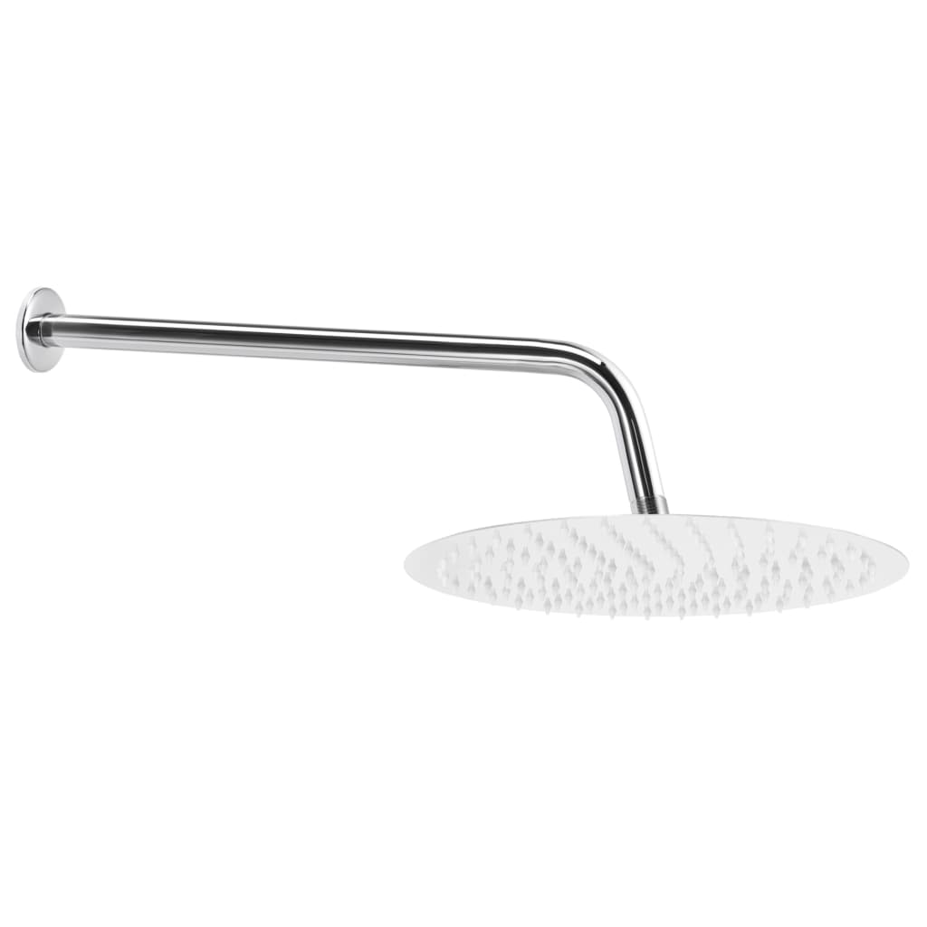 vidaXL Douchearm rond 30 cm roestvrij staal 201 zilverkleurig