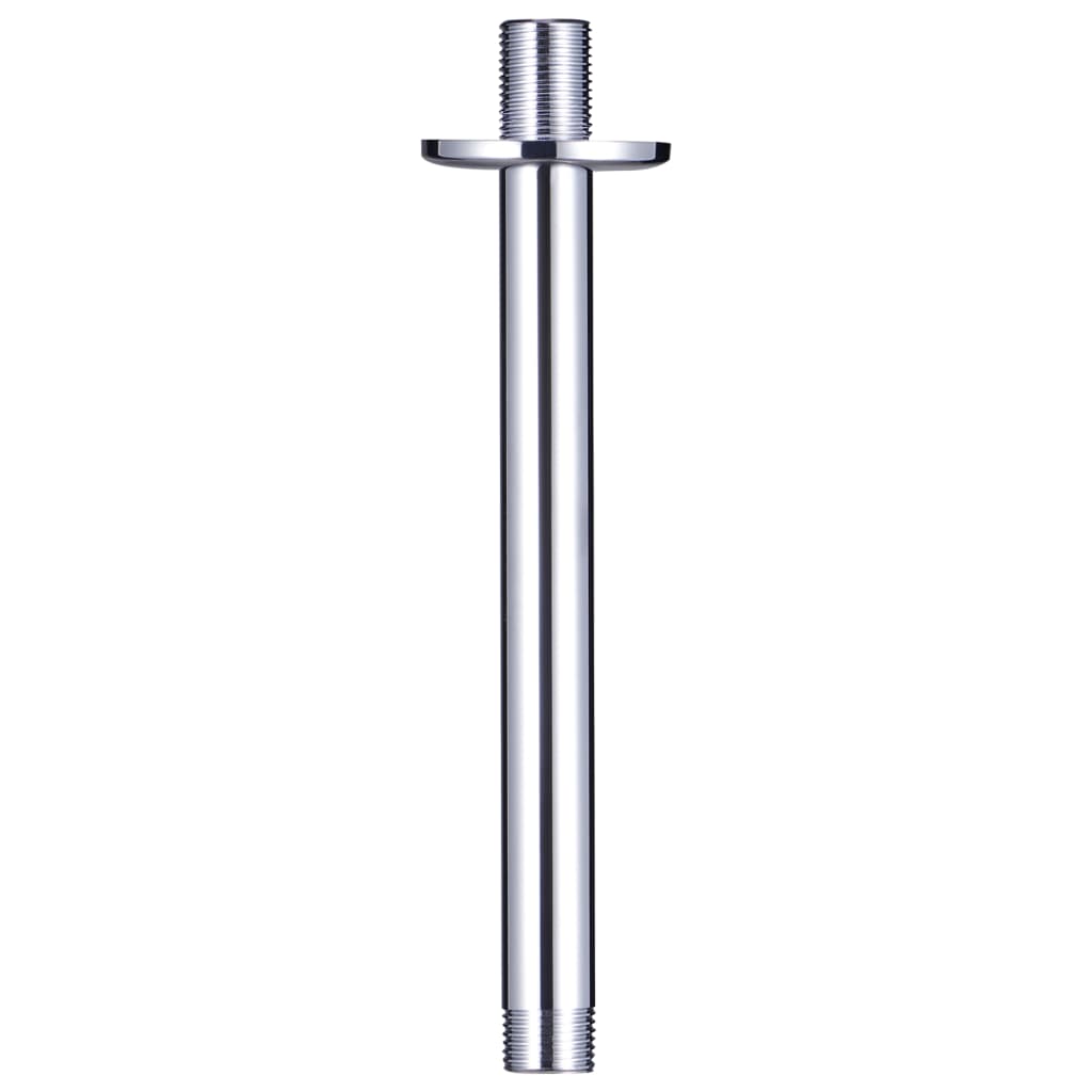 vidaXL Douchearm rond 20 cm roestvrij staal 201 zilverkleurig