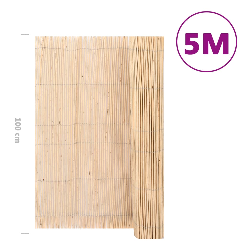 vidaXL Scherm 5x1 m wilgenhout