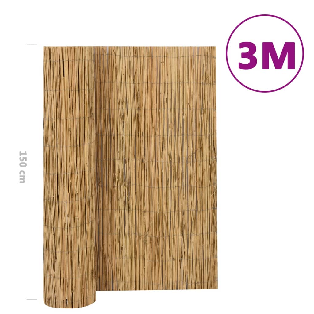 vidaXL Scherm 3x1,5 m wilgenhout