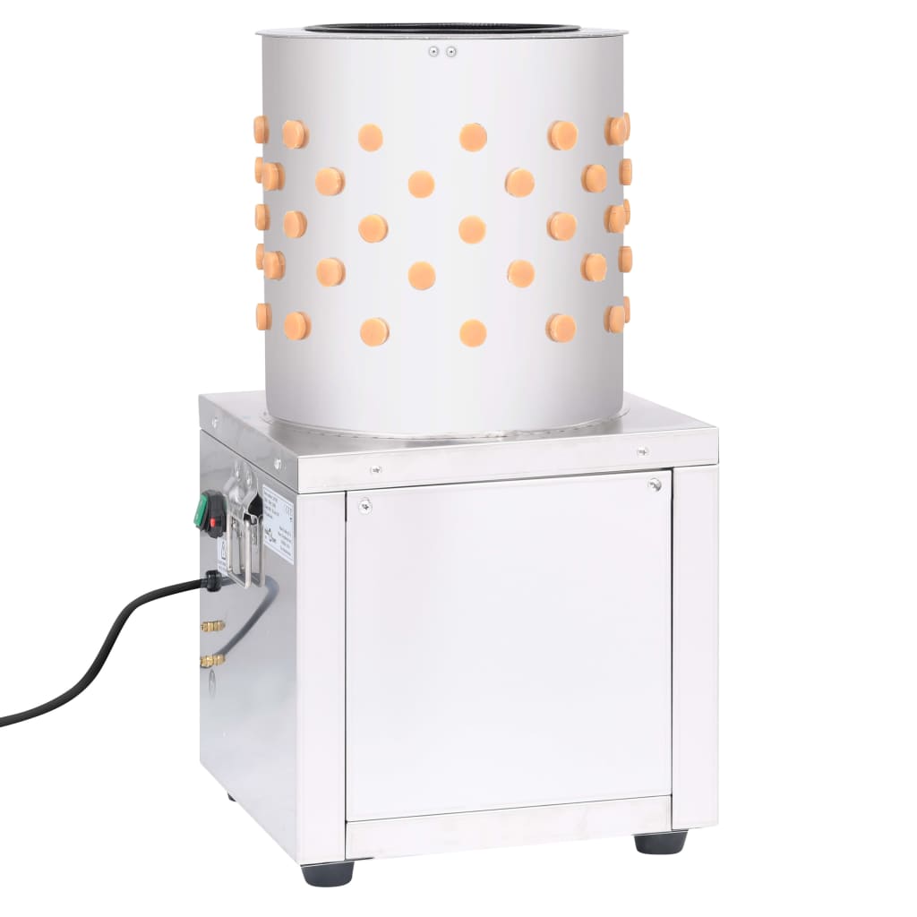 vidaXL Plukmachine 119 vingers 150 W roestvrij staal