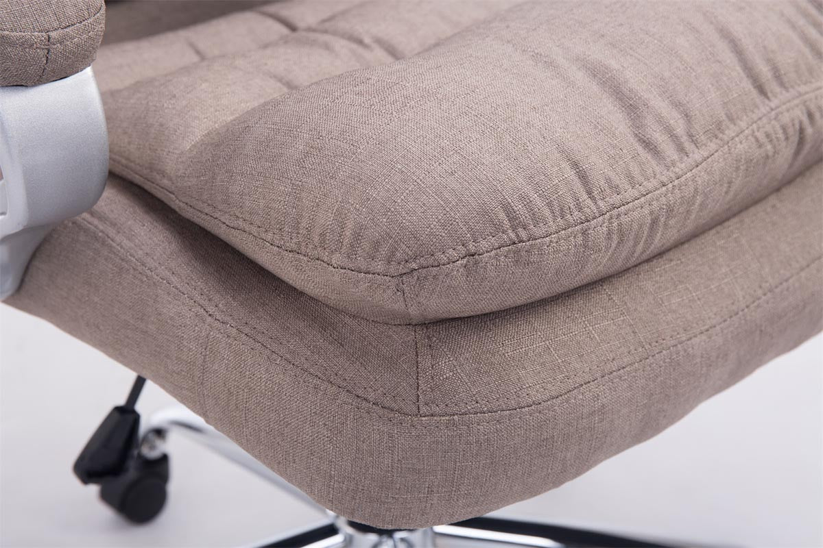 Bureaustoel XXL Vancouver Stof taupe taupe