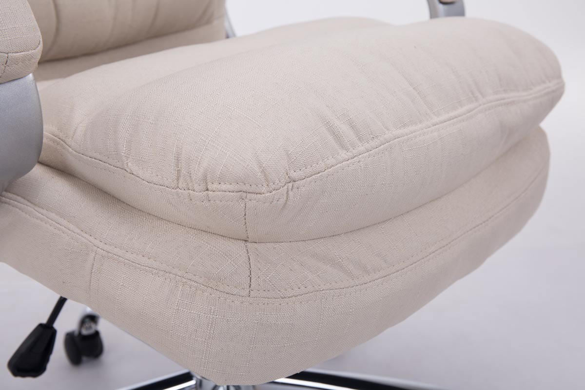 Bureaustoel XXL Vancouver Stof creme creme