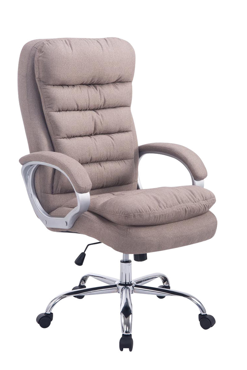 Bureaustoel XXL Vancouver Stof taupe taupe