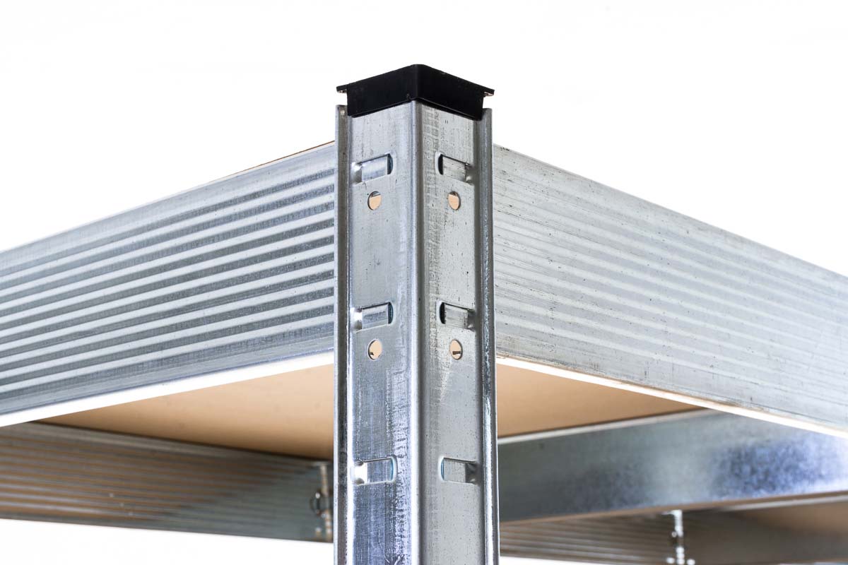 Metalen zwaarlast stelling 160x60x180 cm zilver silber