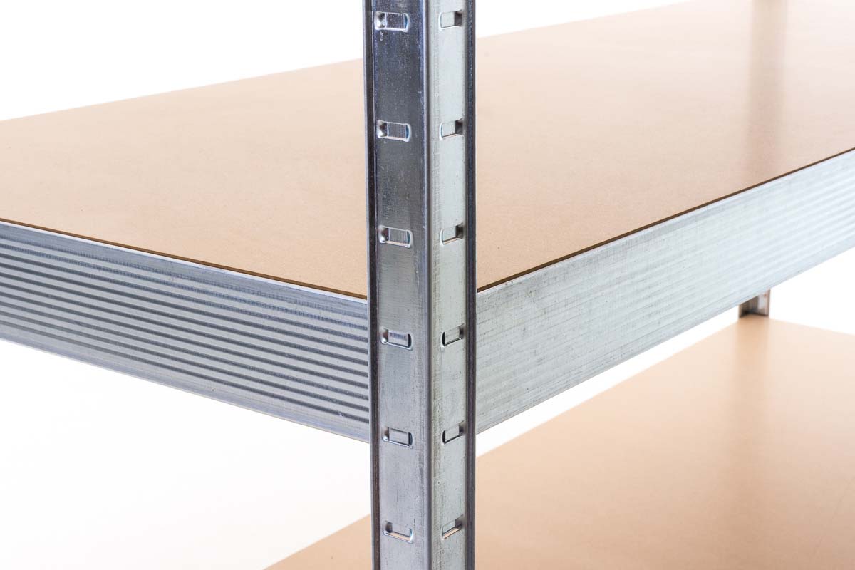 Metalen zwaarlast stelling 160x60x180 cm zilver silber