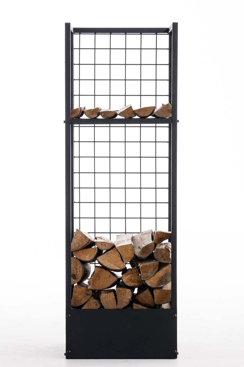 ​​Brandhoutrek Forrest,120 x 40 x 40 cm metaal zwart schwarz