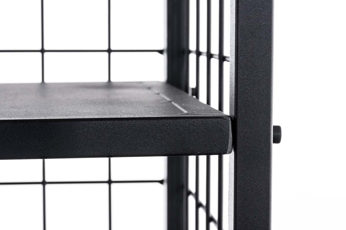 ​​Brandhoutrek Forrest,120 x 40 x 40 cm metaal zwart schwarz