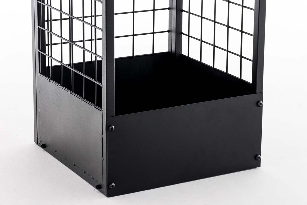 ​​Brandhoutrek Forrest,120 x 40 x 40 cm metaal zwart schwarz