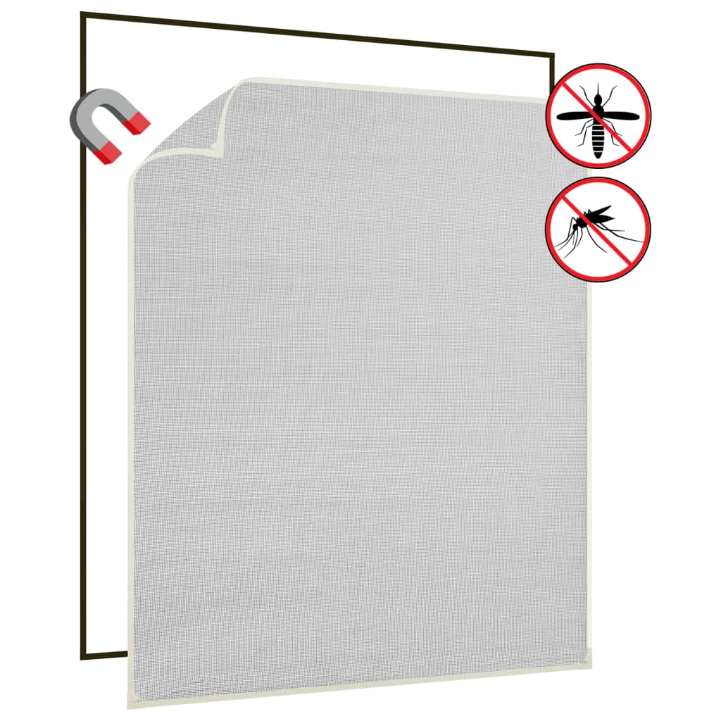 vidaXL Raamhor magnetisch 80x140 cm glasvezel antracietkleurig
