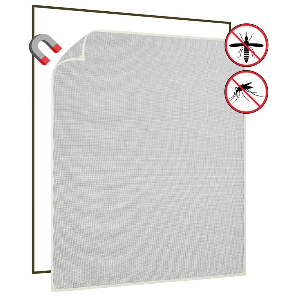 vidaXL Raamhor magnetisch 80x140 cm glasvezel antracietkleurig