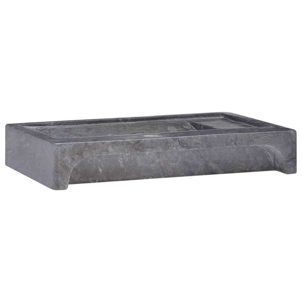 vidaXL Gootsteen 58x39x10 cm marmer crèmekleurig