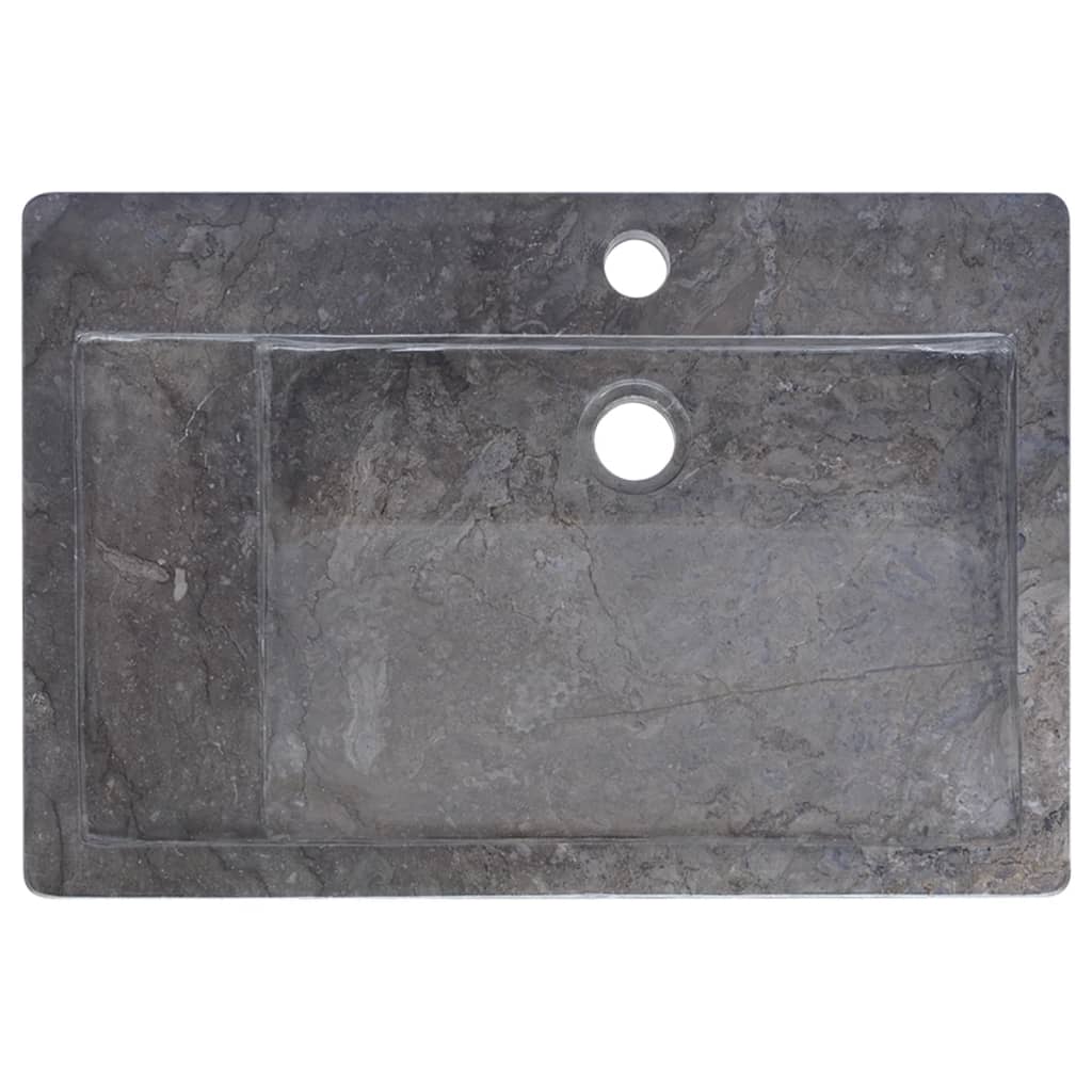vidaXL Gootsteen 58x39x10 cm marmer crèmekleurig
