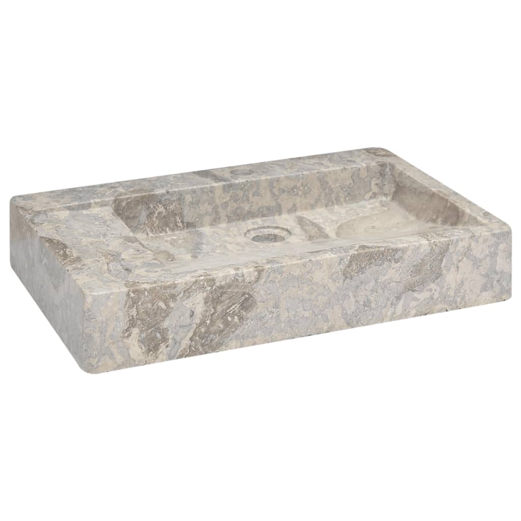 vidaXL Gootsteen 58x39x10 cm marmer crèmekleurig