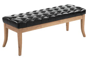 Bank Ramses zwart,120 cm schwarz