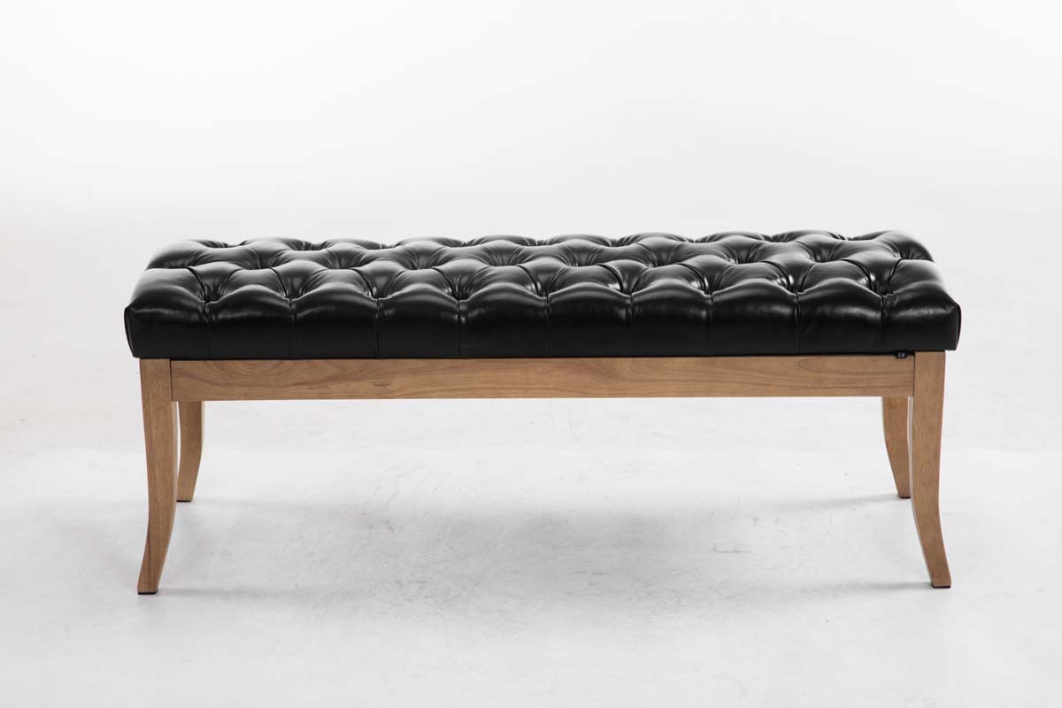 Bank Ramses zwart,120 cm schwarz