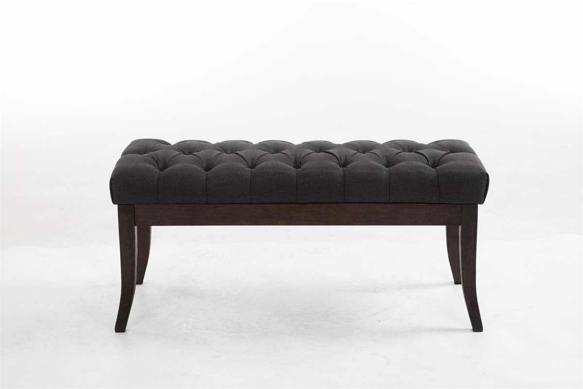 Bank Ramses stof donkergrijs,100 cm dunkelgrau