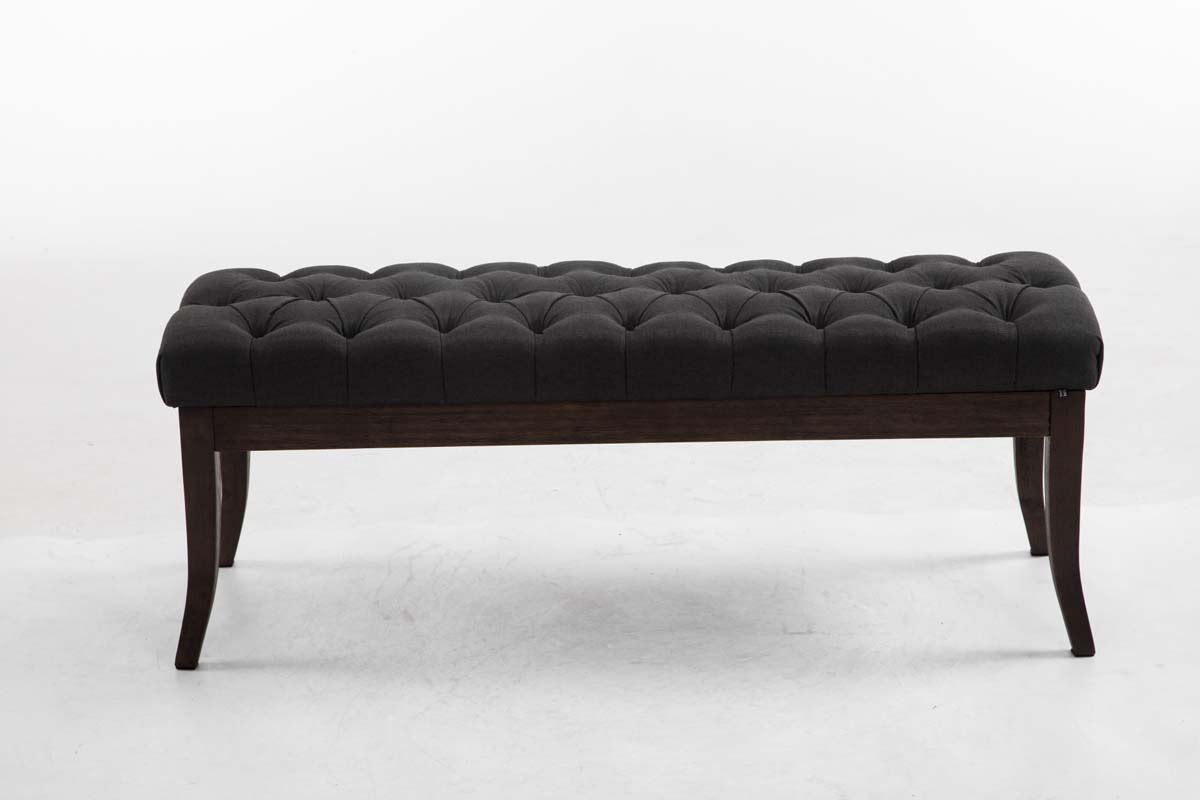 Bank Ramses stof donkergrijs,120 cm dunkelgrau