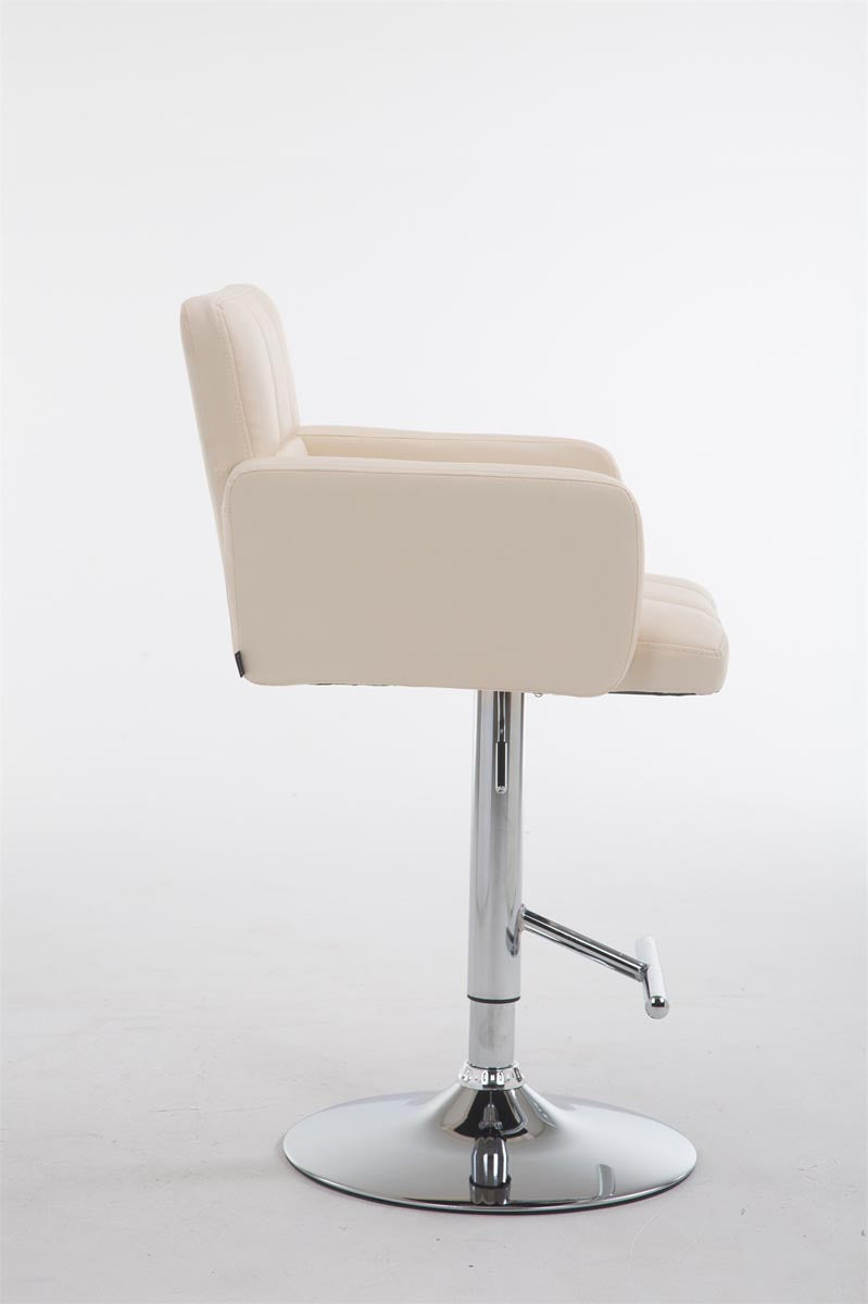 Barkruk Los Angeles creme,chroom creme